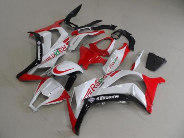 Red and White Rapid 2011-2015 Kawasaki Ninja ZX10R Fairings