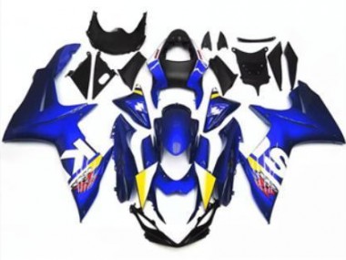 Blue White 2011-2020 Suzuki GSXR 600/750 Fairings