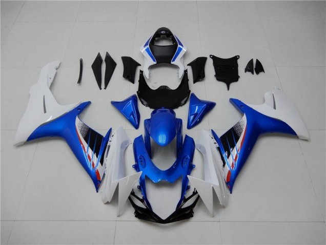 Blue White 2011-2020 Suzuki GSXR 600/750 Plastics Fairing Kits