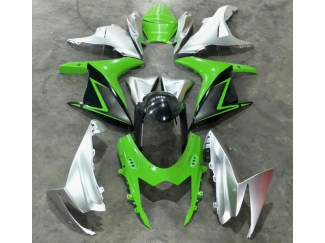 Green Silver 2011-2020 Suzuki GSXR 600/750 Fairings Green Silver 2011-2020 Suzuki GSXR 600/750 Fairings