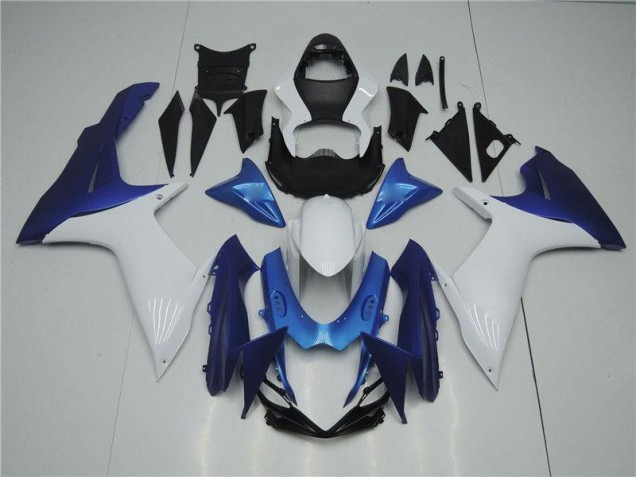 White Blue 2011-2020 Suzuki GSXR 600/750 Fairings