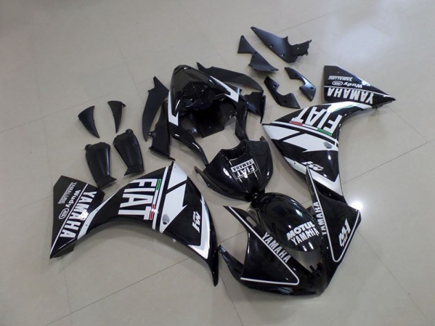Black White Fiat 2012-2014 Yamaha YZF R1 Fairings & Bodywork Black White Fiat 2012-2014 Yamaha YZF R1 Fairings & Bodywork