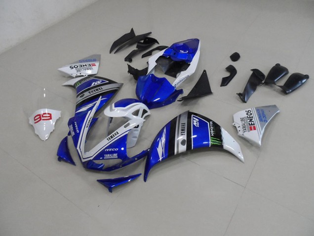 Blue White 2012-2014 Yamaha YZF R1 Fairings Blue White 2012-2014 Yamaha YZF R1 Fairings