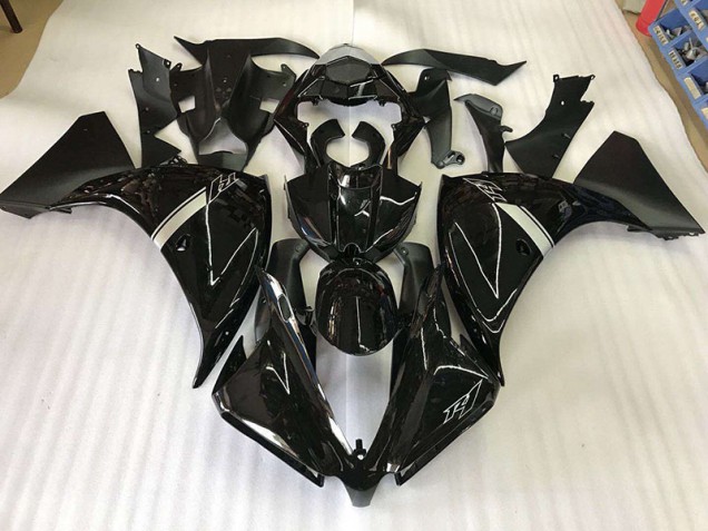 Glossy Black 2012-2014 Yamaha YZF R1 Fairings & Bodywork