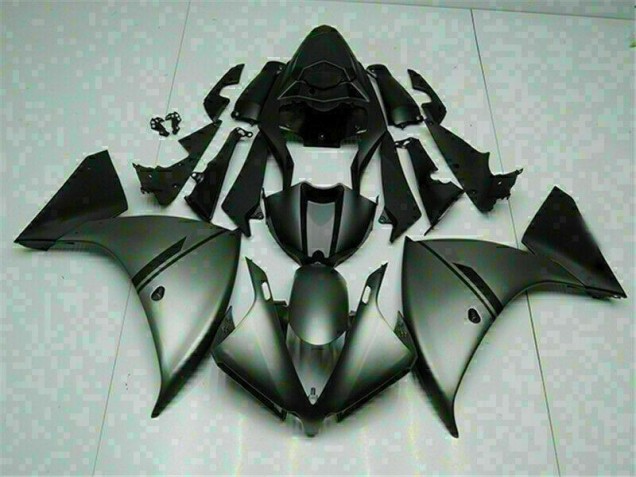 Grey Black 2012-2014 Yamaha YZF R1 Fairings