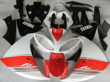 Racy Red White Black 2012-2014 Yamaha YZF R1 Fairings