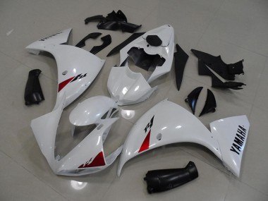 White Black 2012-2014 Yamaha YZF R1 Fairings