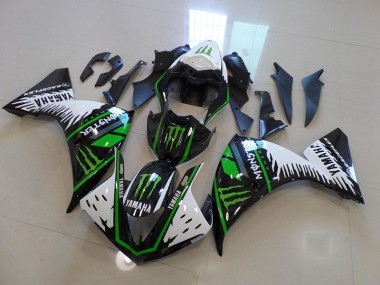 White Green Big Monster 2012-2014 Yamaha YZF R1 Fairings
