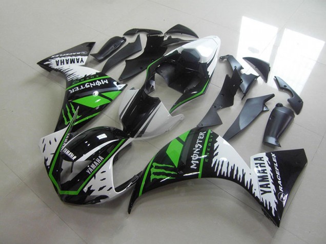 White Green Monster 2012-2014 Yamaha YZF R1 Fairings White Green Monster 2012-2014 Yamaha YZF R1 Fairings