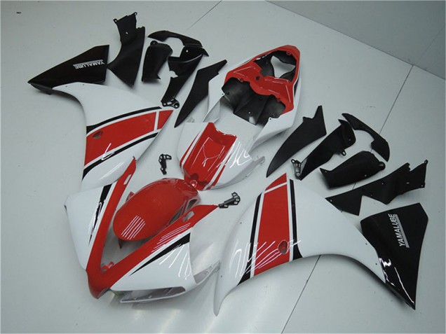 White Red Black 2012-2014 Yamaha YZF R1 Fairings White Red Black 2012-2014 Yamaha YZF R1 Fairings
