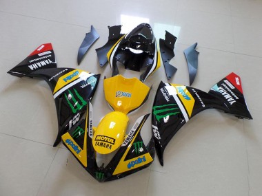 Yellow Black Monster 2012-2014 Yamaha YZF R1 Fairings & Bodywork