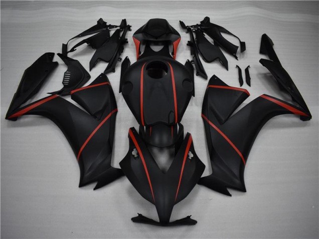 Matte Black Red 2012-2016 Honda CBR1000RR Fairings