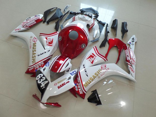 Red Musashi 2012-2016 Honda CBR1000RR Fairings Red Musashi 2012-2016 Honda CBR1000RR Fairings