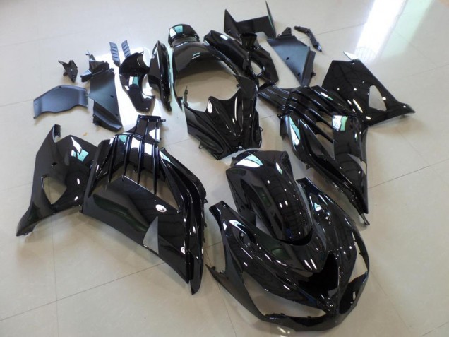 Glossy Black 2012-2019 Kawasaki Ninja ZX14R Fairings Glossy Black 2012-2019 Kawasaki Ninja ZX14R Fairings