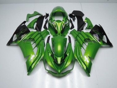 Green Flame 2012-2019 Kawasaki Ninja ZX14R Fairings