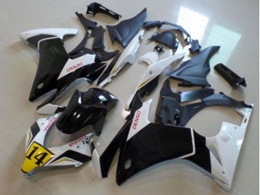Black White 2013-2015 Honda CBR500RR Fairings