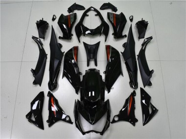 Black 2013-2016 Kawasaki Ninja Z800 Fairings