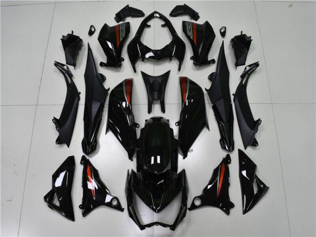 Black 2013-2016 Kawasaki Ninja Z800 Fairings