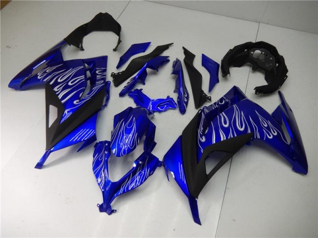Blue White Black 2013-2016 Kawasaki Ninja EX300 Fairings
