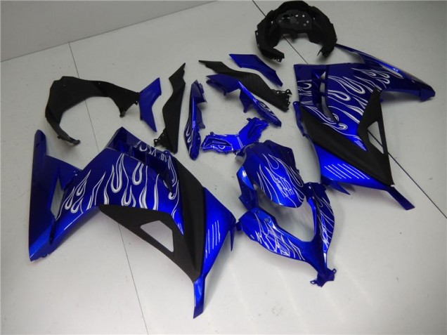 Blue White Black 2013-2016 Kawasaki Ninja EX300 Fairings