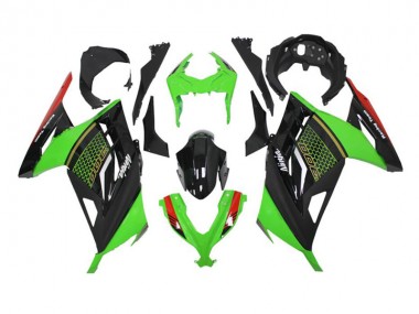 Green Black 2013-2016 Kawasaki Ninja EX300 Fairings