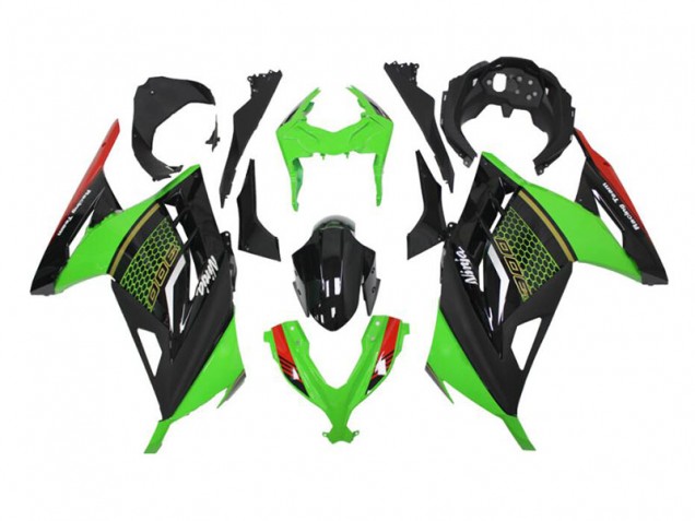 Green Black 2013-2016 Kawasaki Ninja EX300 Fairings