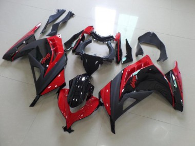 Red Black 2013-2016 Kawasaki Ninja ZX300R Fairings