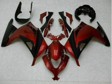 Red 2013-2016 Kawasaki Ninja EX300 Fairings