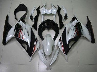 White Black 2013-2016 Kawasaki Ninja EX300 Fairings