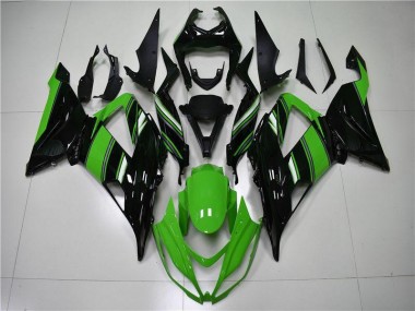 Green Black 2013-2018 Kawasaki Ninja ZX6R Injection Fairing Kit