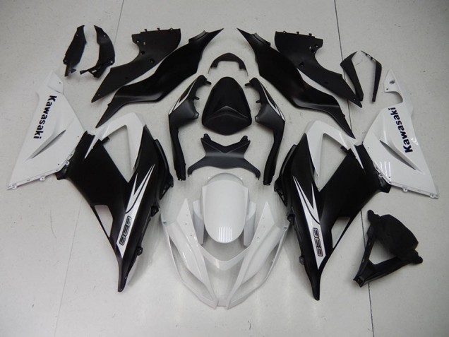 White Black 2013-2018 Kawasaki Ninja ZX6R Fairing Kit White Black 2013-2018 Kawasaki Ninja ZX6R Fairing Kit
