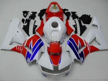 White Blue Red 2013-2019 Honda CBR600RR Fairings
