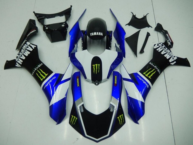 Black Blue Monster 2015-2019 Yamaha YZF R1 Fairings