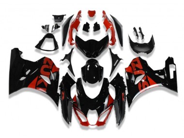 Black Red 2017-2019 Suzuki GSXR 1000 Fairings