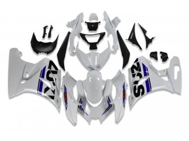 White Blue 2017-2019 Suzuki GSXR 1000 Fairings