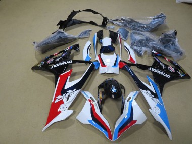 White Blue Red Black 2019-2021 BMW S1000RR Fairings